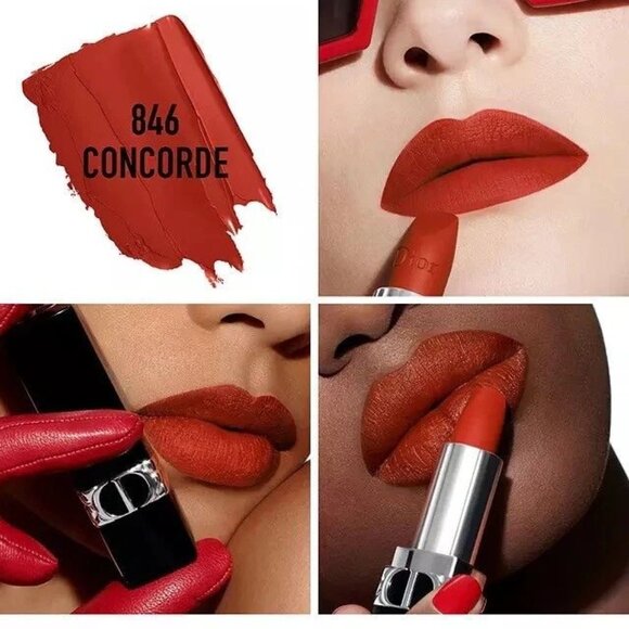 CHRISTIAN DIOR Matte Rouge Concorde Lipstick 846 - Picture 3 of 4